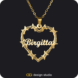 Bichota Heart Name Necklace