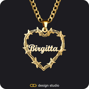 Bichota Heart Name Necklace