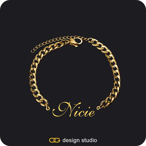 The Essential Name Bracelet: Cuban