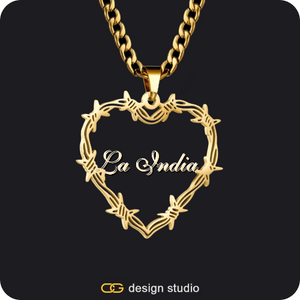 Bichota Heart Name Necklace