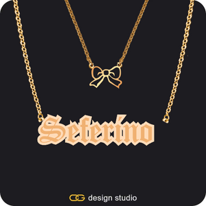 The Spotlight Double Plated Name Necklace