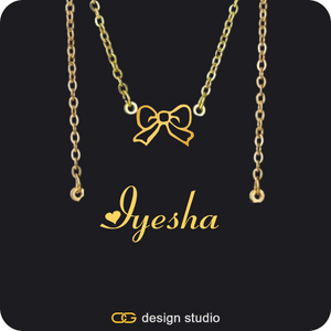 The Essential Name Necklace: Double Layer