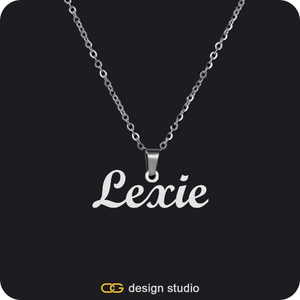 The Essential Name Necklace: Looped