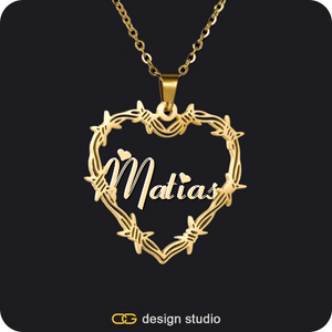 Bichota Heart Name Necklace