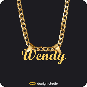 The Essential Name Necklace: Double Loop