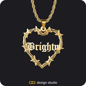 Bichota Heart Name Necklace