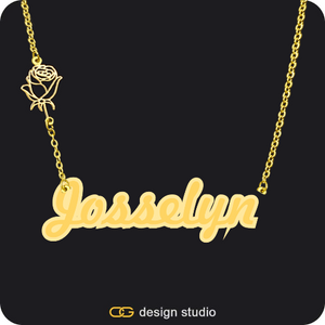 The Spotlight Double Plated Name Necklace