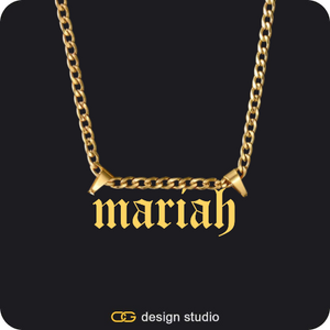 The Essential Name Necklace: Double Loop