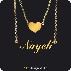 The Essential Name Necklace: Double Layer