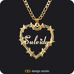 Bichota Heart Name Necklace