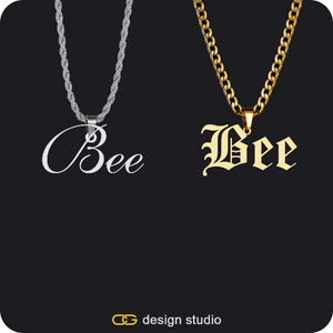 His & Hers Name Necklaces