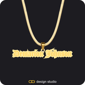 The Spotlight Double Plated Name Necklace