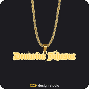 The Spotlight Double Plated Name Necklace