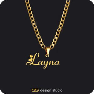 The Essential Name Necklace: Looped