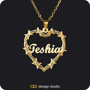 Bichota Heart Name Necklace