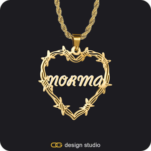 Bichota Heart Name Necklace