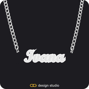 The Spotlight Double Plated Name Necklace