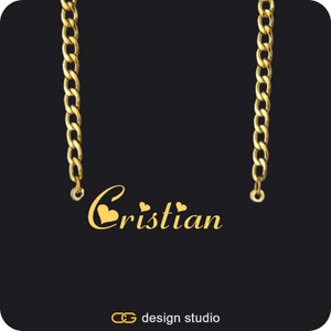 The Essential Name Necklace: Cuban chain