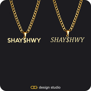 His & Hers Name Necklaces