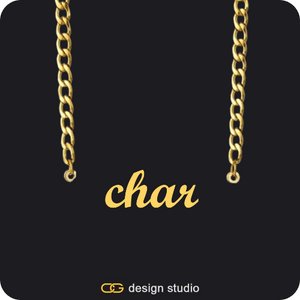 The Essential Name Necklace: Cuban chain