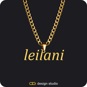 The Essential Name Necklace: Cuban chain