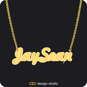 The Spotlight Double Plated Name Necklace