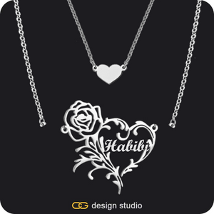 The Rose Petal Name Necklace