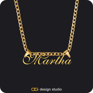 The Essential Name Necklace: Cuban chain