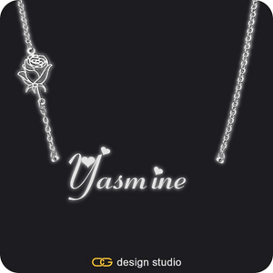 The Essential Name Necklace: Glitter