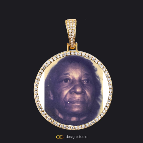 Gold / Circle (3 cm)