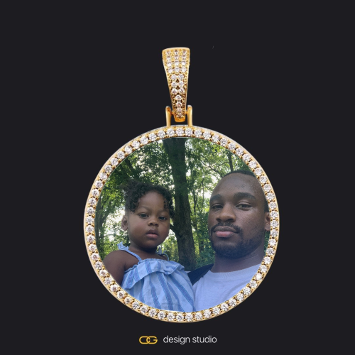 Gold / Circle (3 cm)