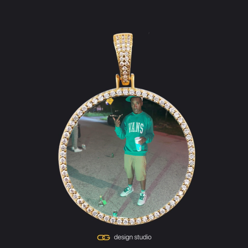 Gold / Circle (3 cm)