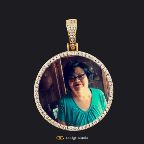 Gold / Circle (3 cm)