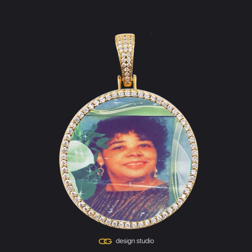 Gold / Circle (3 cm)