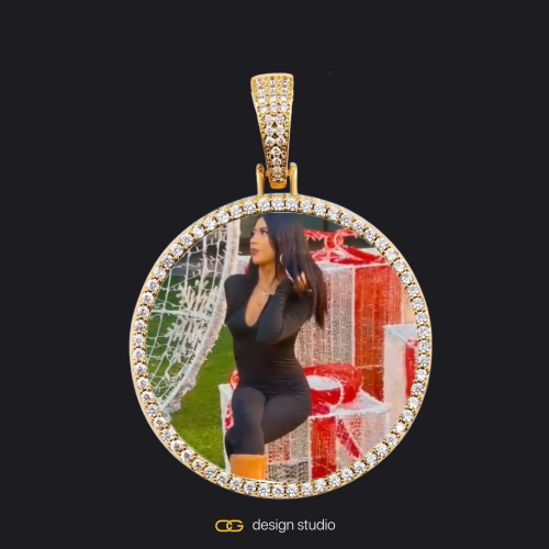 Gold / Circle (3 cm)