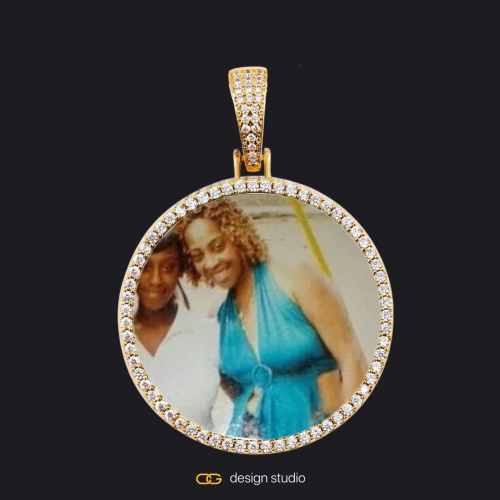Gold / Circle (3 cm)