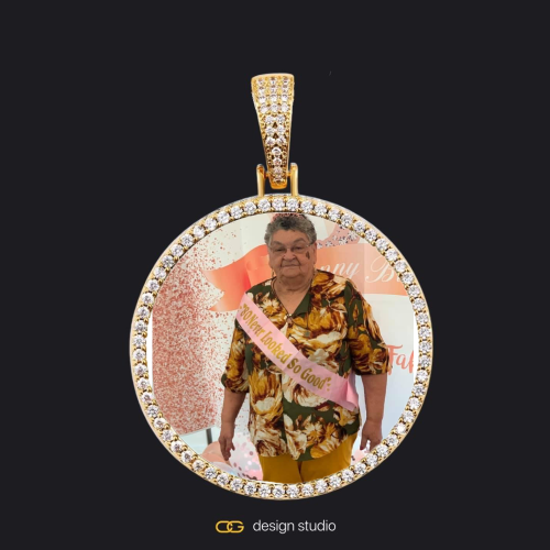 Gold / Circle (3 cm)
