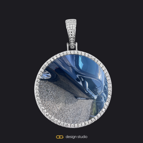 Silver / Circle (3 cm)