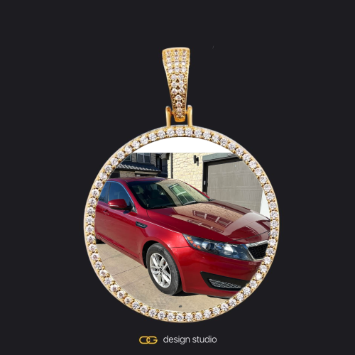 Gold / Circle (3 cm)