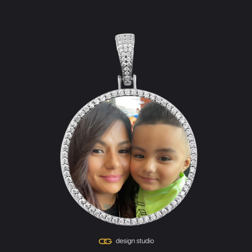 Silver / Circle (4mm)
