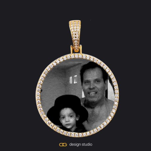 Gold / Circle (3 cm)