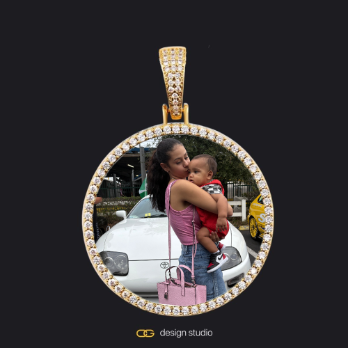 Gold / Circle (3 cm)