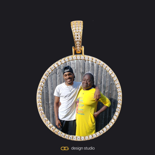 Gold / Circle (3 cm)