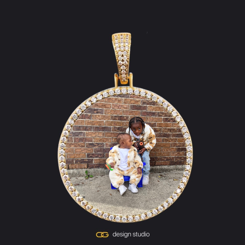 Gold / Circle (3 cm)