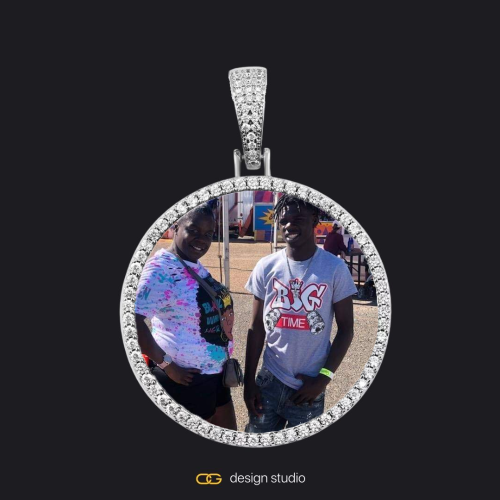 Silver / Circle (4mm)