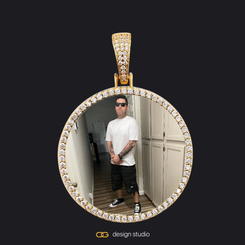 Gold / Circle (3 cm)