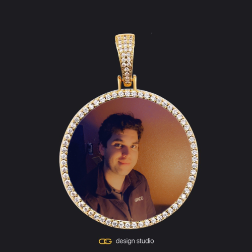 Gold / Circle (3 cm)