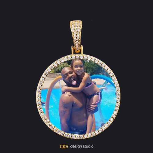 Gold / Circle (3 cm)