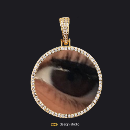 Gold / Circle (3 cm)