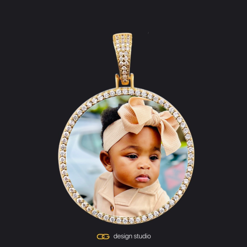 Gold / Circle (3 cm)